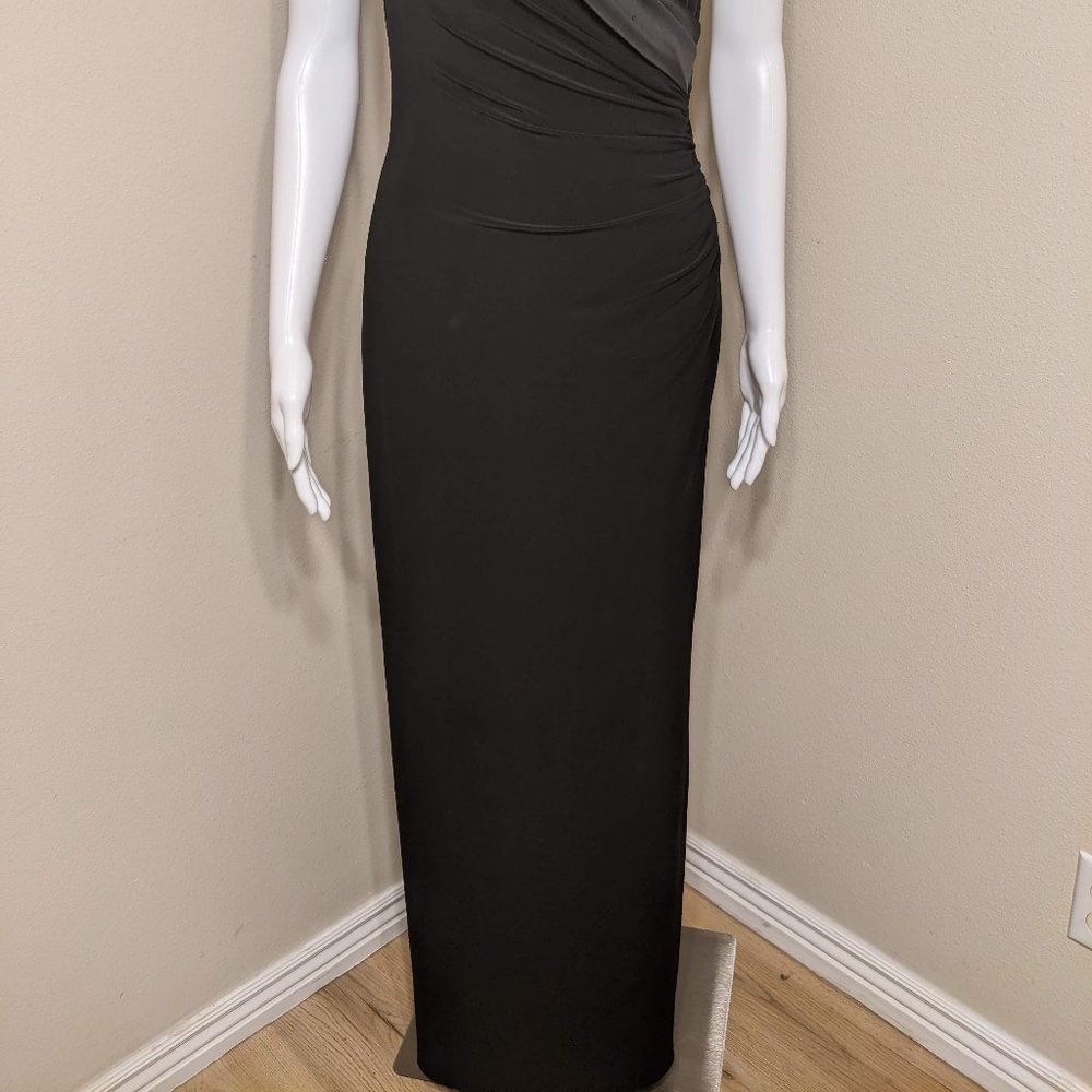 NWOT Lauren Ralph Lauren Long Black Evening Gown Size 6 - Picture 4 of 8
